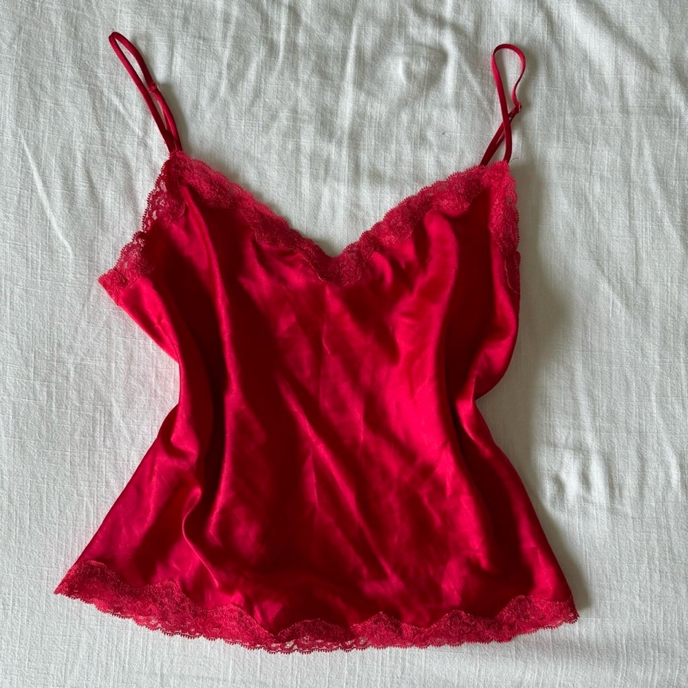 Vintage Victoria’s secret red slip cami